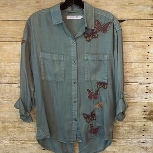 Billy T Embroidered Button Down
